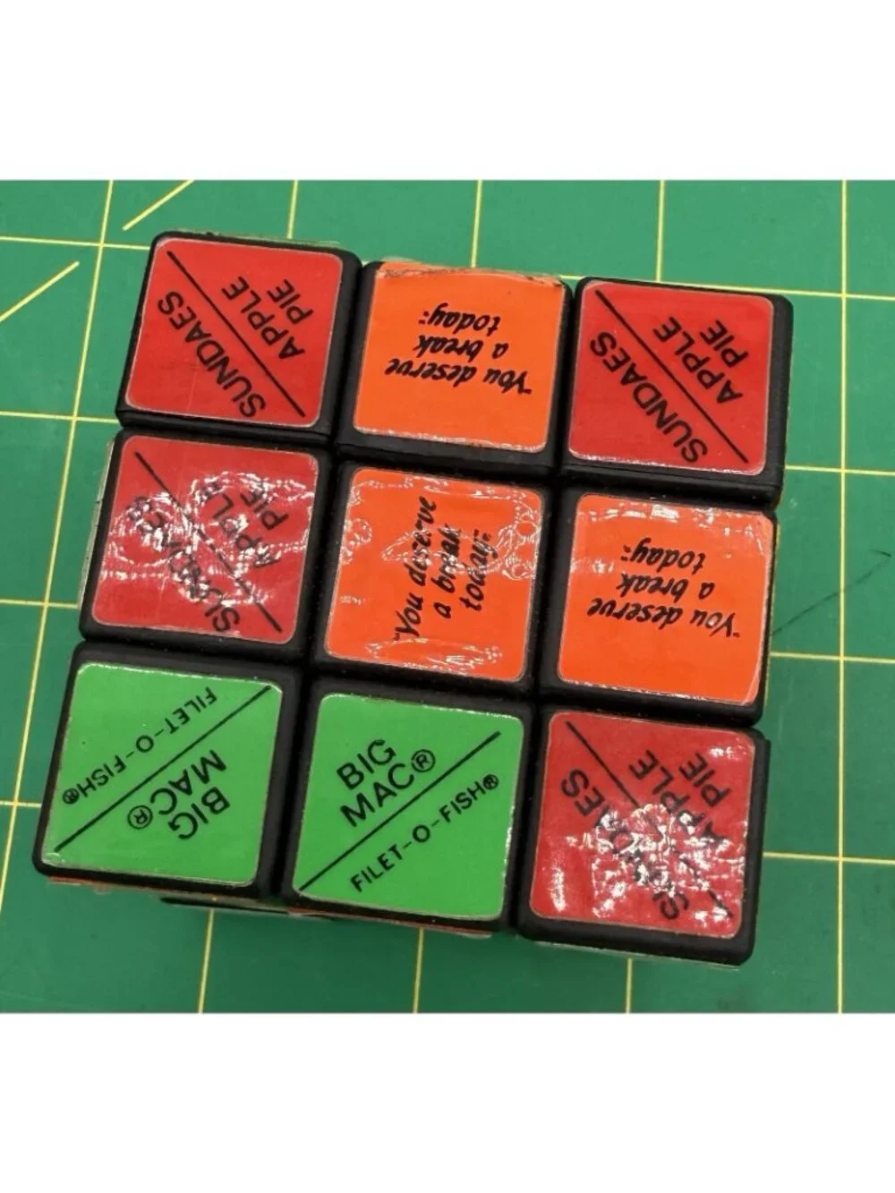 1980s Vintage McDonald's Rubiks Cube